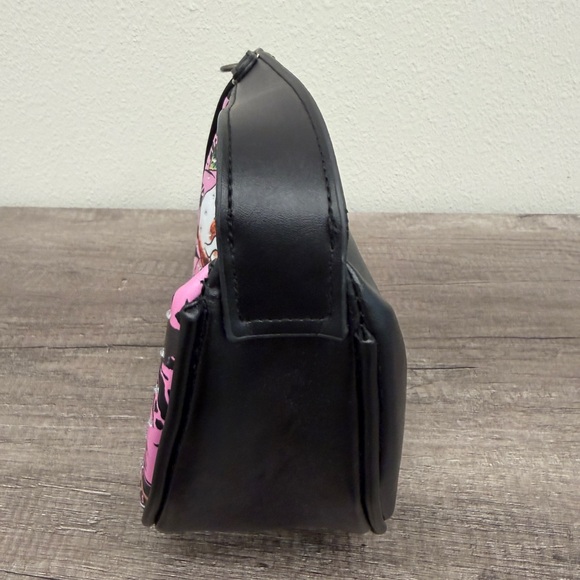 Ed Hardy Black and Pink Skull Tattoo Shoulder Bag NWT Purse - Picture 2 of 6